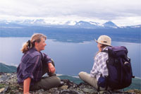 A view of Stora Sj�fallet in Lappland